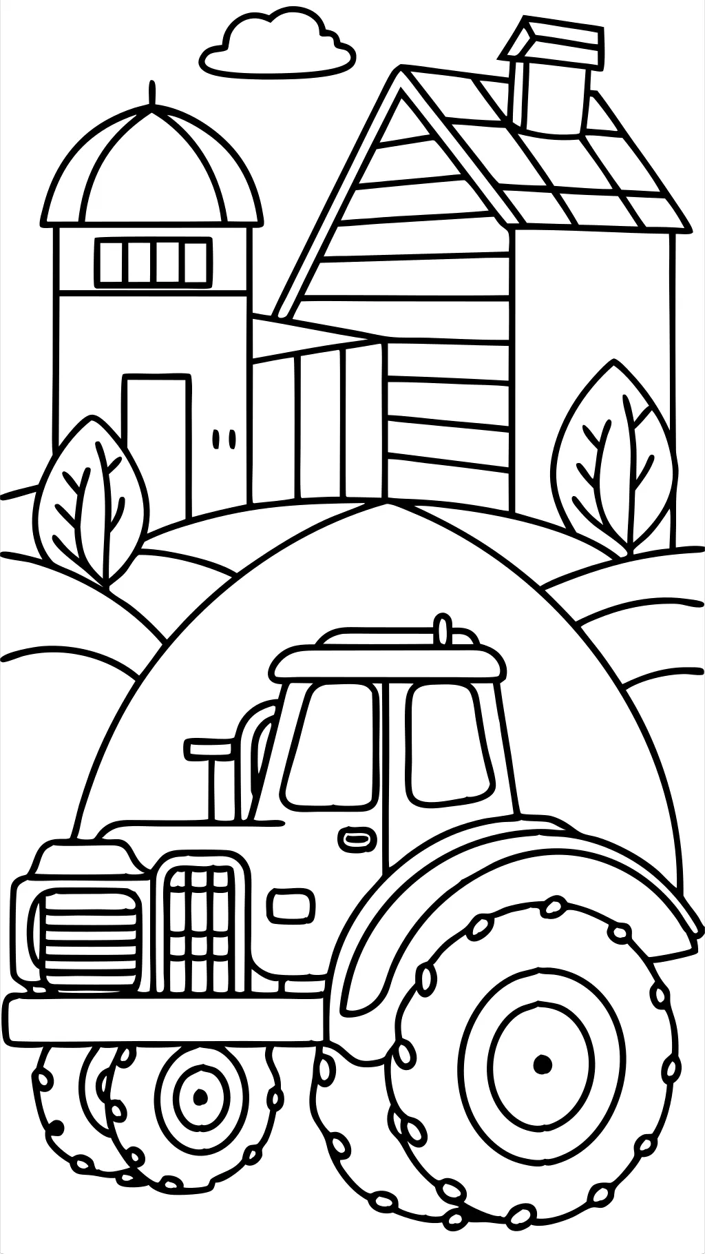 coloriages de tracteur imprimables